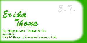 erika thoma business card